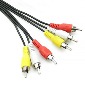 3 RCA to 3 RCA Audio Video AV Cable Cord Male To Male 1.5m