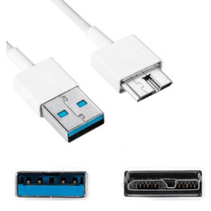 USB 3.0 to Micro USB Cable for Samsung Note3 S5 /White Colour