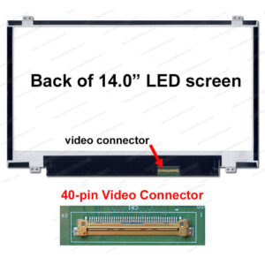 14 LED Panel 40 Pins Slim B140XW03  v.0  /  N140BGE-L42  /  HB140WX1-300