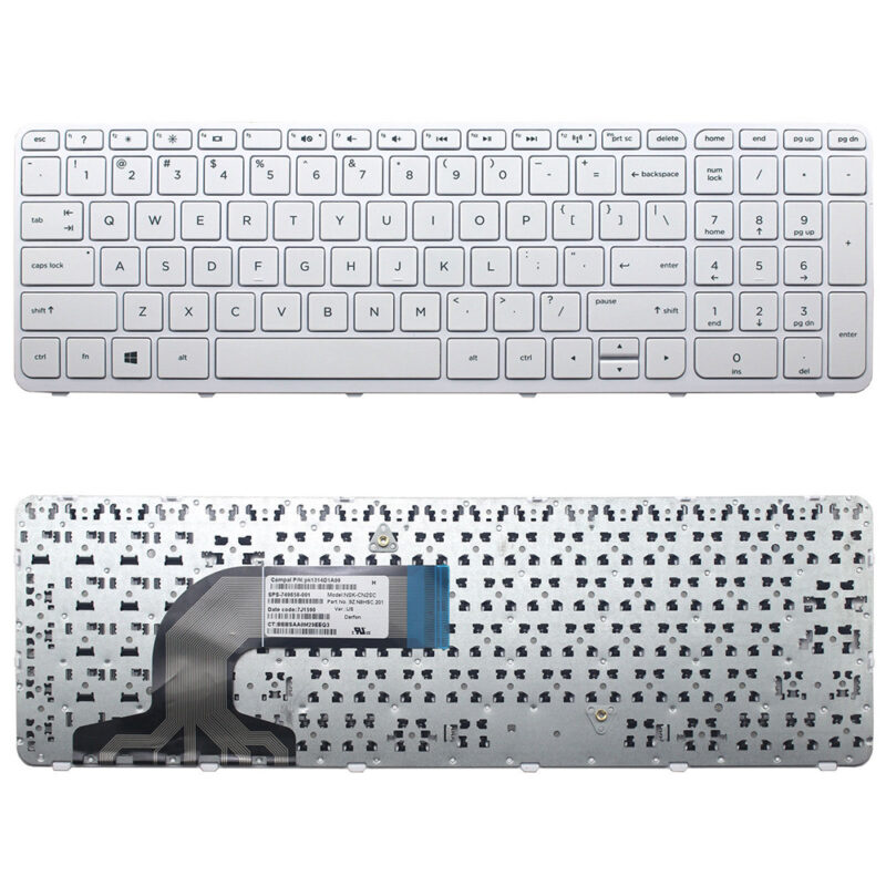 HP Pavilion 15-N 15-E 15T-N Keyboard White