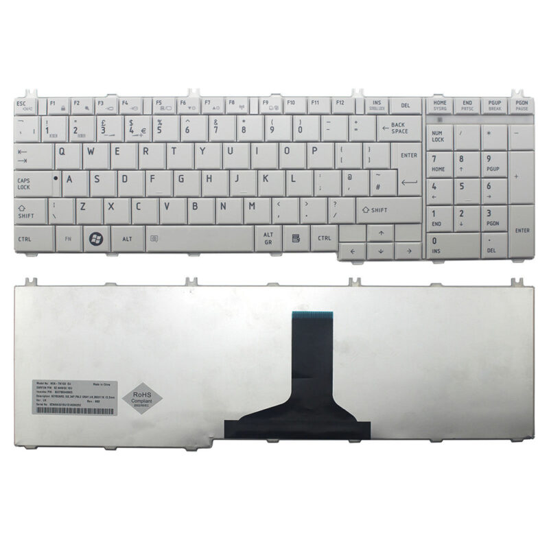 Toshiba L650 Keyboard White