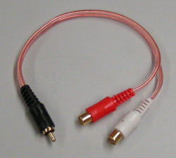 Audio Cable 1* RCA M- 2* RCA F