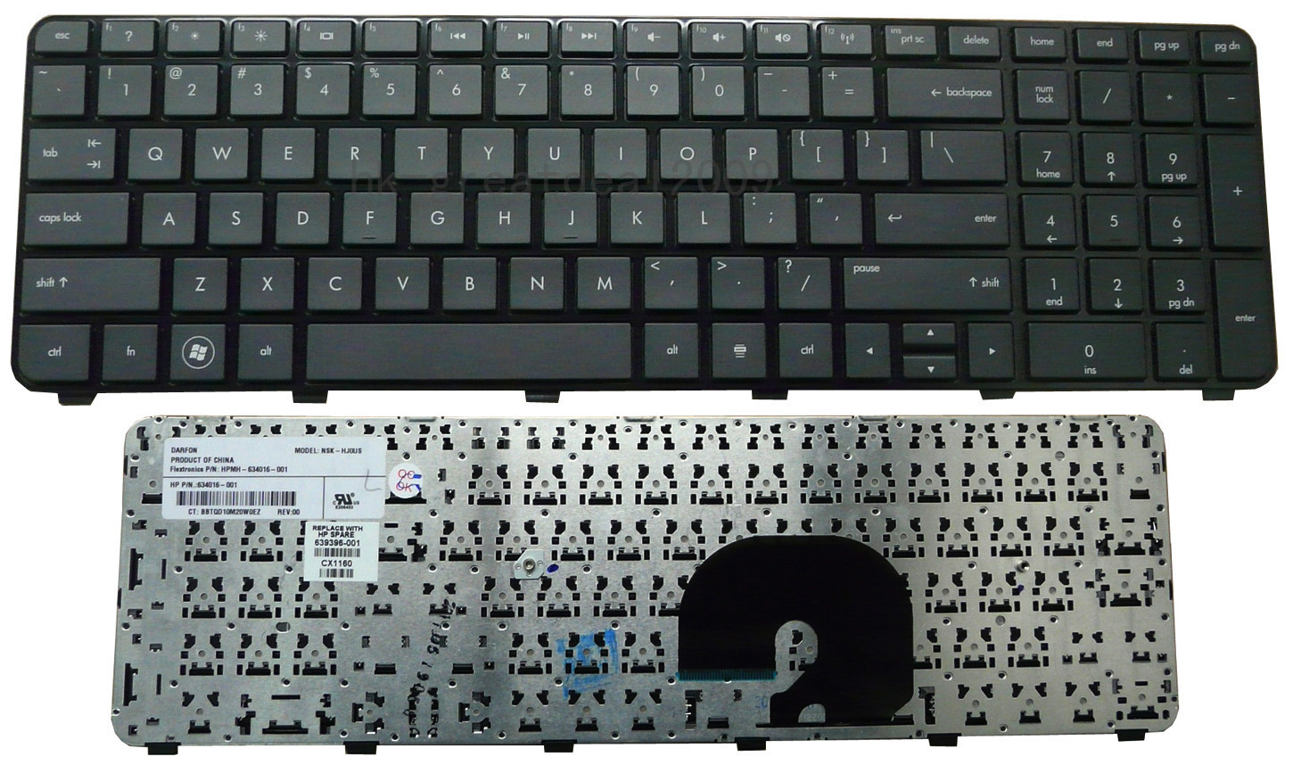 thumbnail image 2 of Replacement Keyboard For HP Pavilion DV7-6000 Notebooks - QWERTY, Replaces 639396-001, 666001-001 2 of 5