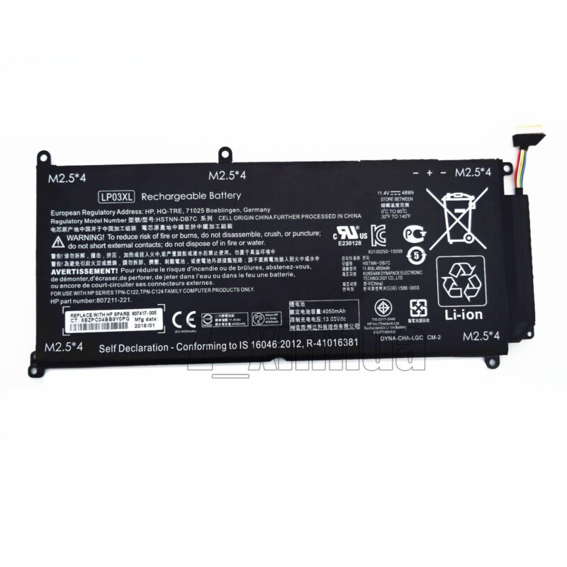Original LP03XL Battery HP M6-P ENVY 15-AE 15-AE032TX 15-AE004TX