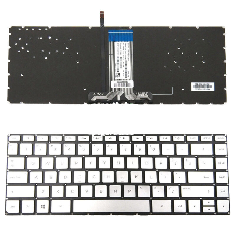 HP Pavilion 14-AB Keyboard Silver