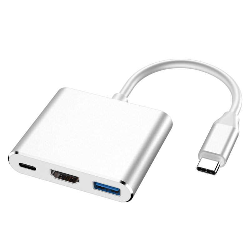 USB C Aluminum Converter Adapter Type C to HDMI/USB 3.0/Type-C