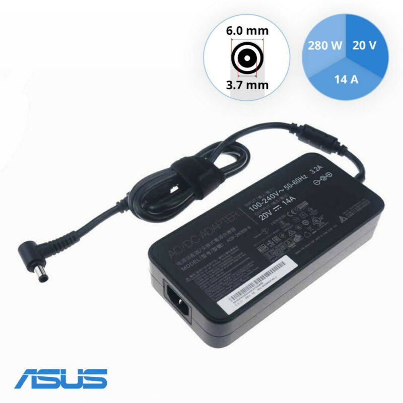 Original Asus ROG 20V 14A (6.0 x 3.7) 280W Power Adapter