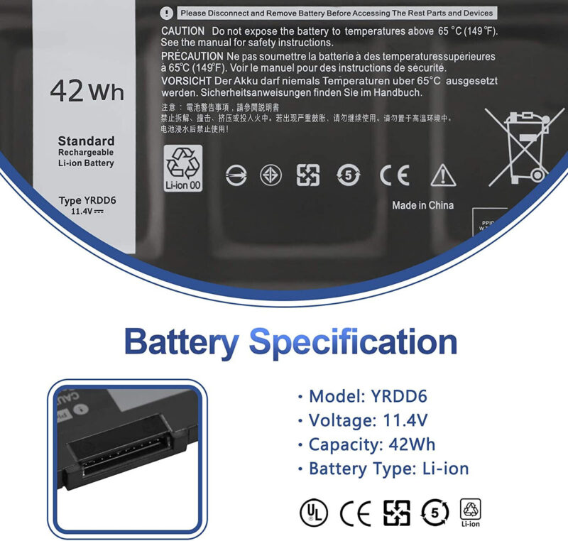 Original Dell YRDD6 Battery - Image 2