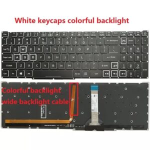 Laptop Keyboard Acer AN515-57 AN517-41-R6PC White Colorful Backlit
