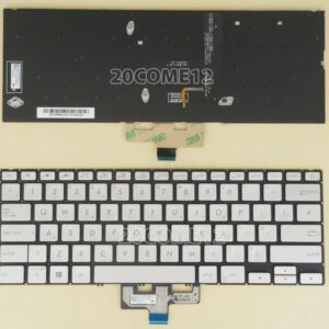 ASUS ZenBook UX433FA UX433FN Keyboard US backlit Silver
