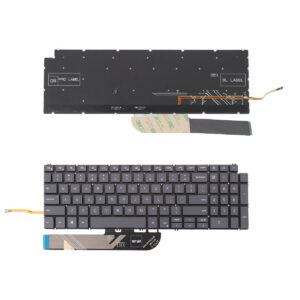 Laptop Keyboard Dell Inspiron 15 7590 5584 5590 5593 5594 5598 Grey Backlit