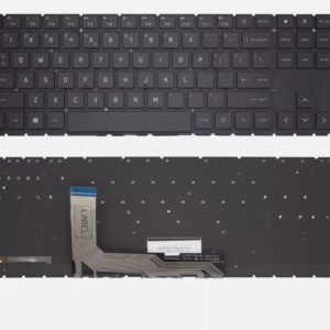 Laptop Keyboard for HP Omen 15-EN 15-EK 15-EN0013DX TPN-Q236 US White Backlit AMD