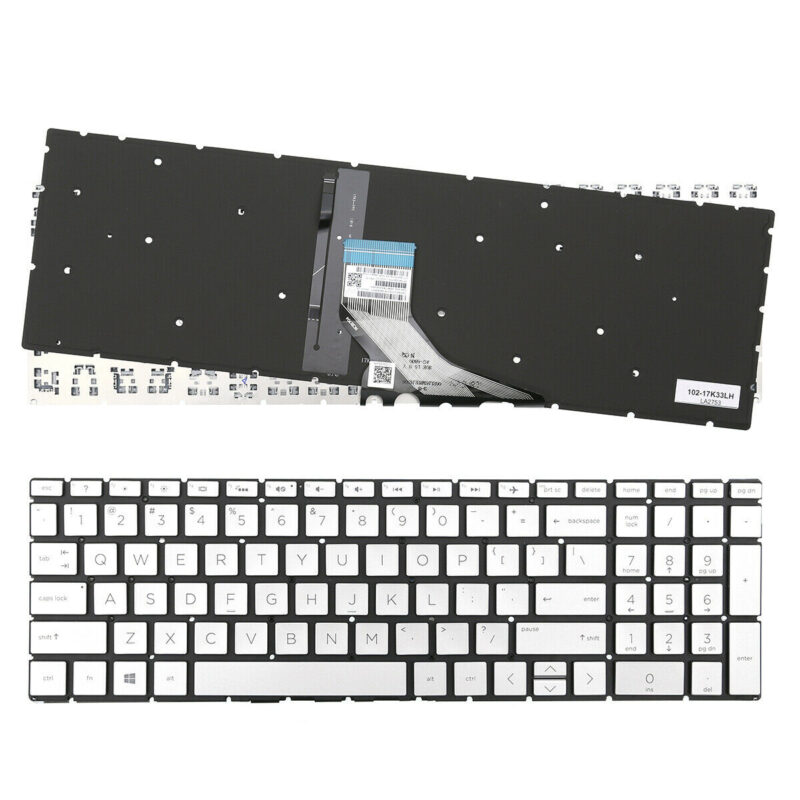 HP Pavilion 15-DA 250 255 G7 Silver Keyboard