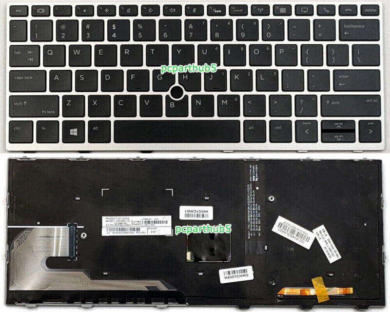 HP EliteBook 730 G5 735 G5 735 G6 830 G5 836 G5 US Keyboard W/ Backlit Frame
