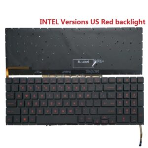 Laptop Keyboard for HP Omen 15-EN 15-EK 15-EN0013DX TPN-Q236 US Red Backlit Intel