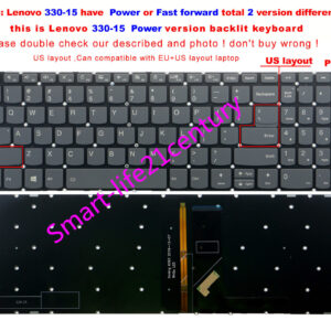Laptop Keyboard for Lenovo 330S-15IKB 720S-15IKB Power Key