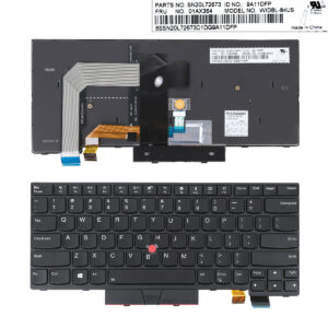 Laptop Keyboard Lenovo ThinkPad T470 T480 BLACK With Point SticK Backlit