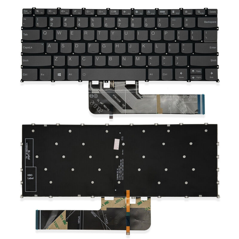 Laptop Keyboard Lenovo IdeaPad Flex 5 14ARE05 US Backlit Gray