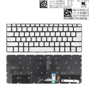US Keyboard for Lenovo Yoga C930-13 C930-13IKB SILVER (Backlit)