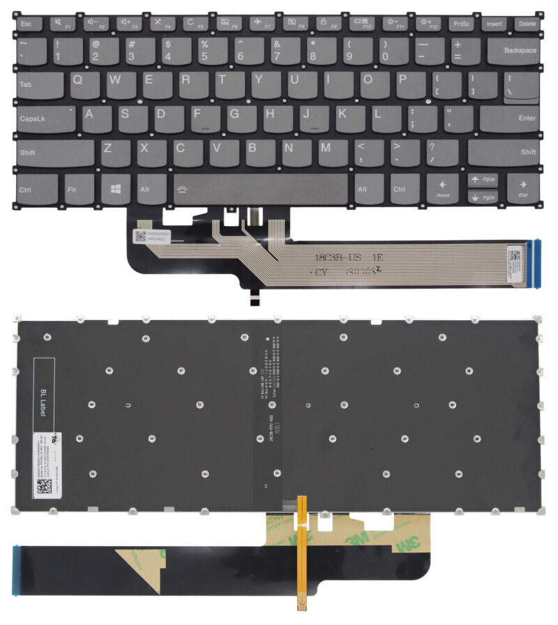 Laptop Keyboard Lenovo S540-14API SN20T09331 PP2SB-US Grey Backlit