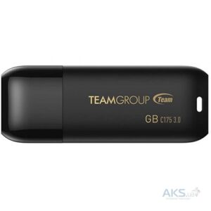 TEAM C175 SERIES 64GB USB 3.2 GEN1 FLASH DRIVE BLACK